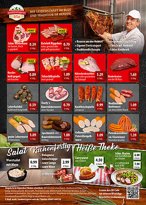 Eine Eine Aufstellung von verschiedenen Angeobten für die Kalenderwoche 41 für den Bereich Oberpfalzvon verschiedenen Angeobten für die Kalenderwoche 07 für den Bereich Oberpfalz